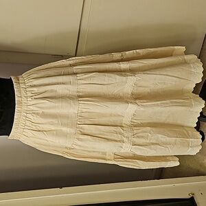 Cottagecore Tiered  1000% cotton Skirt L